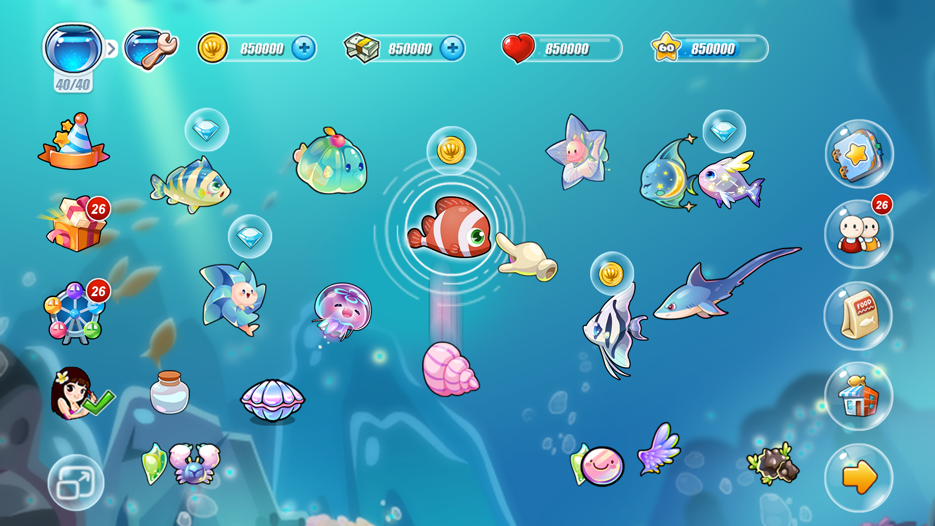 Captura de Tela do Jogo HappyFish