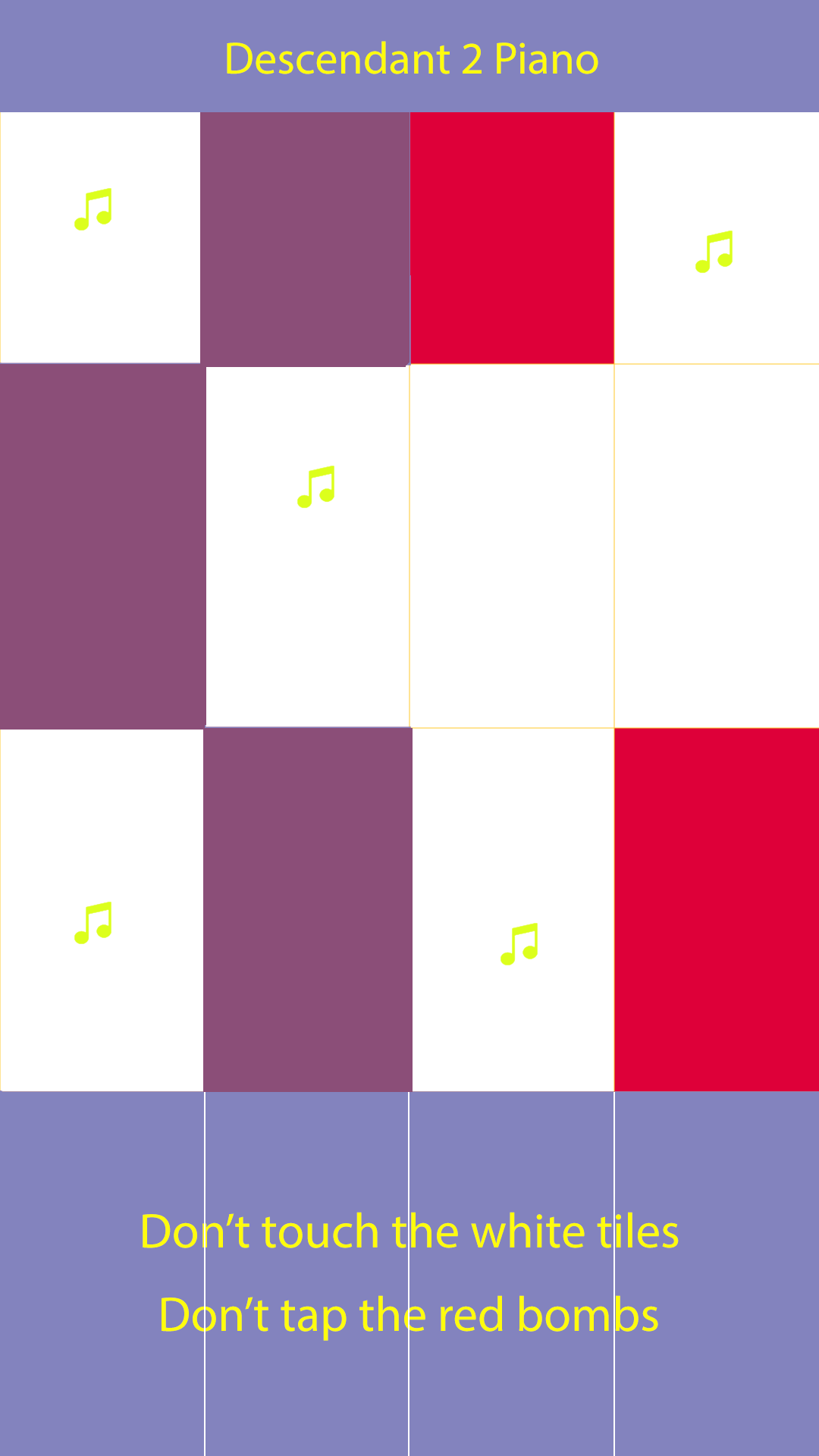 Piano Tap Ways to Be Wicked Game Screenshot