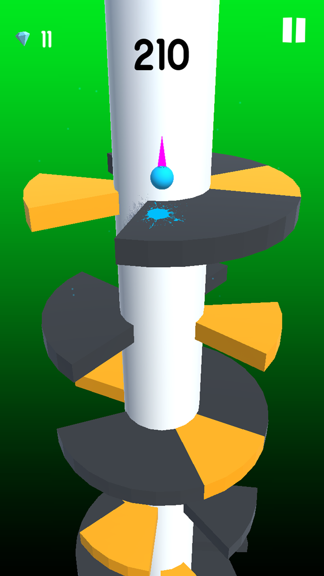 Helix Jump Ball - Spiral Tower Game Screenshot
