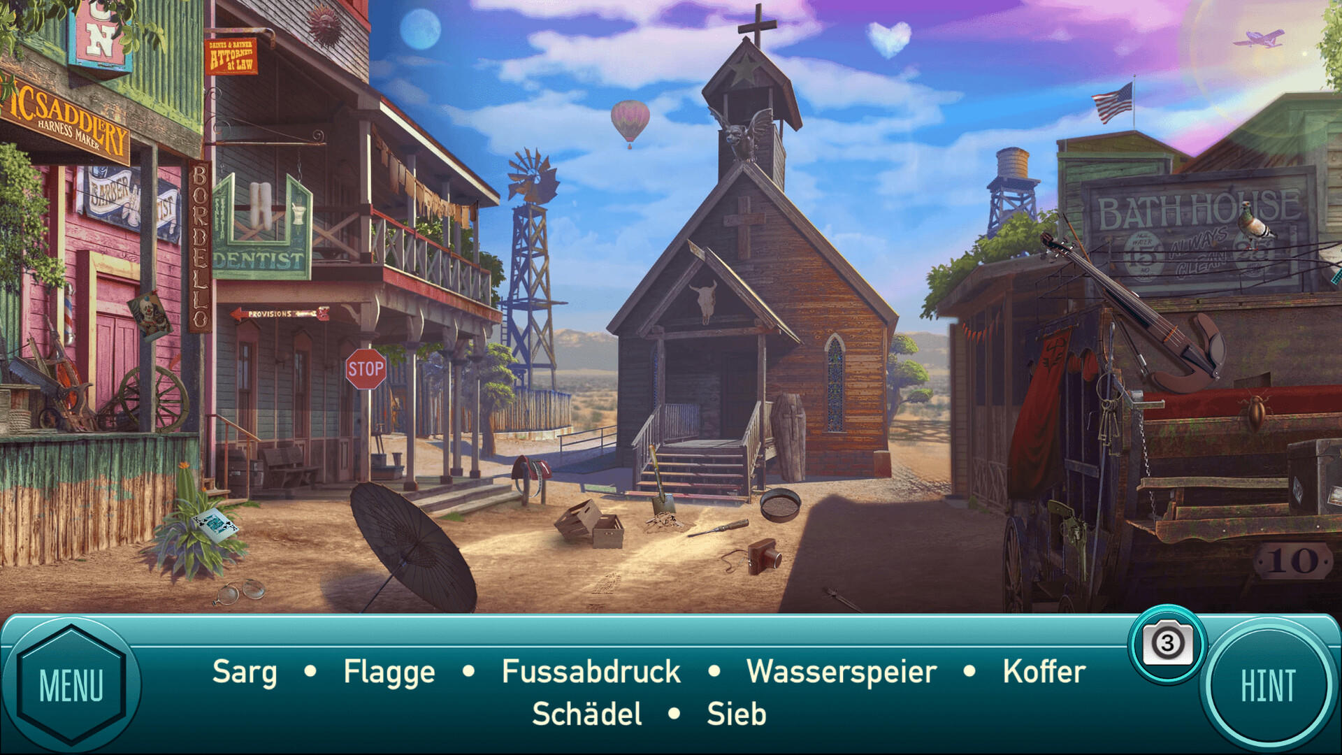 Wild West - Wimmelbild Abenteuer Spiele auf Deutsch ภาพหน้าจอเกม