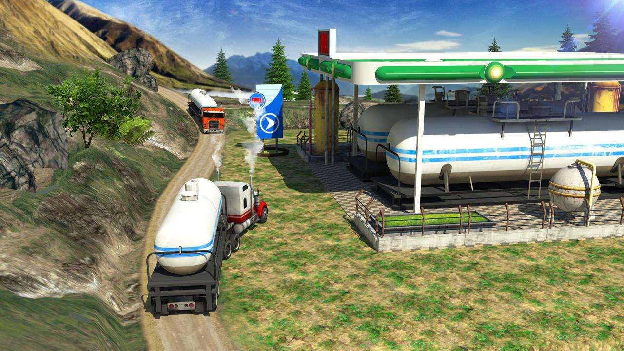Oil Tanker Truck Simulator: Hill Driving Game Screenshot