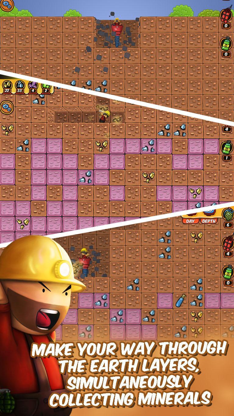 Screenshot of Mad Digger : Gem Miner