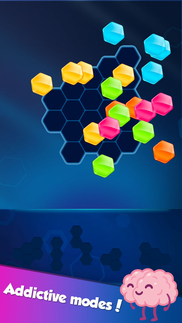 블록 헥사 퍼즐 게임 스크린 샷