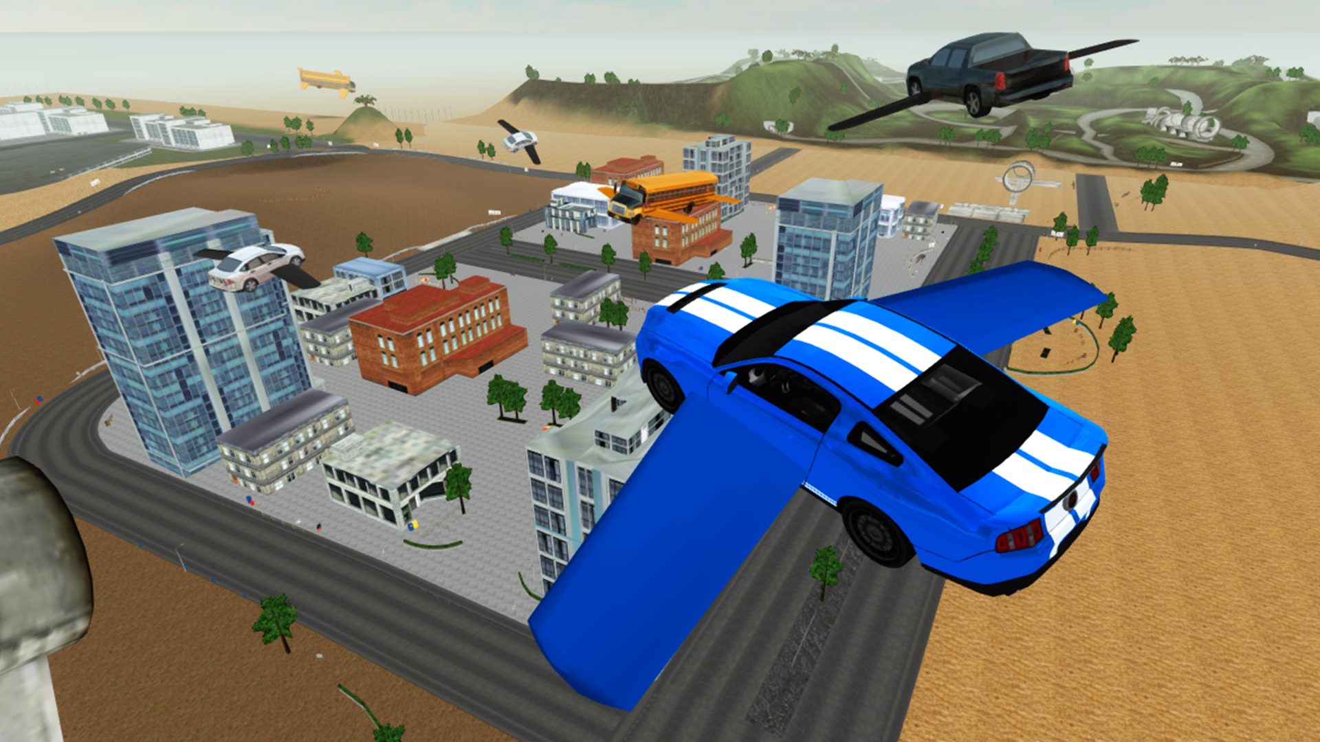 Screenshot 1 of Simulador de conducción de coches voladores 1.07