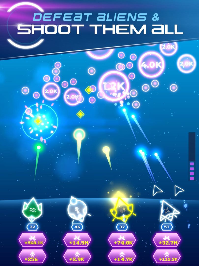 Non-Stop Space Defense - Infinite Aliens Shooter screenshot game