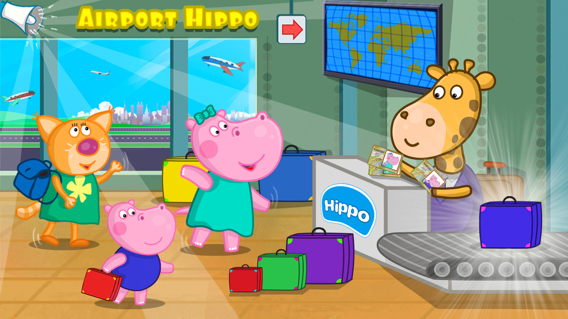 Hippo: Airport adventure Game Screenshot