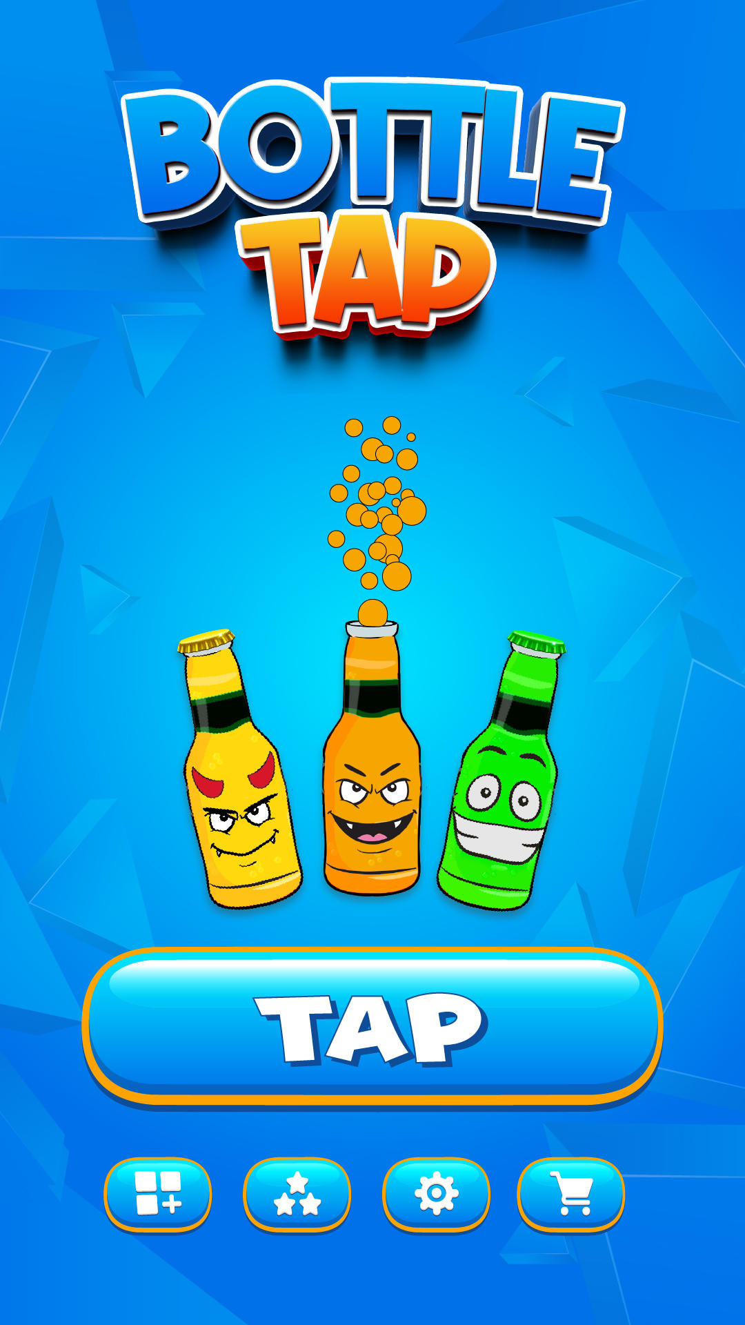 Screenshot of Bottle Tap Flip Bottle Puzzle