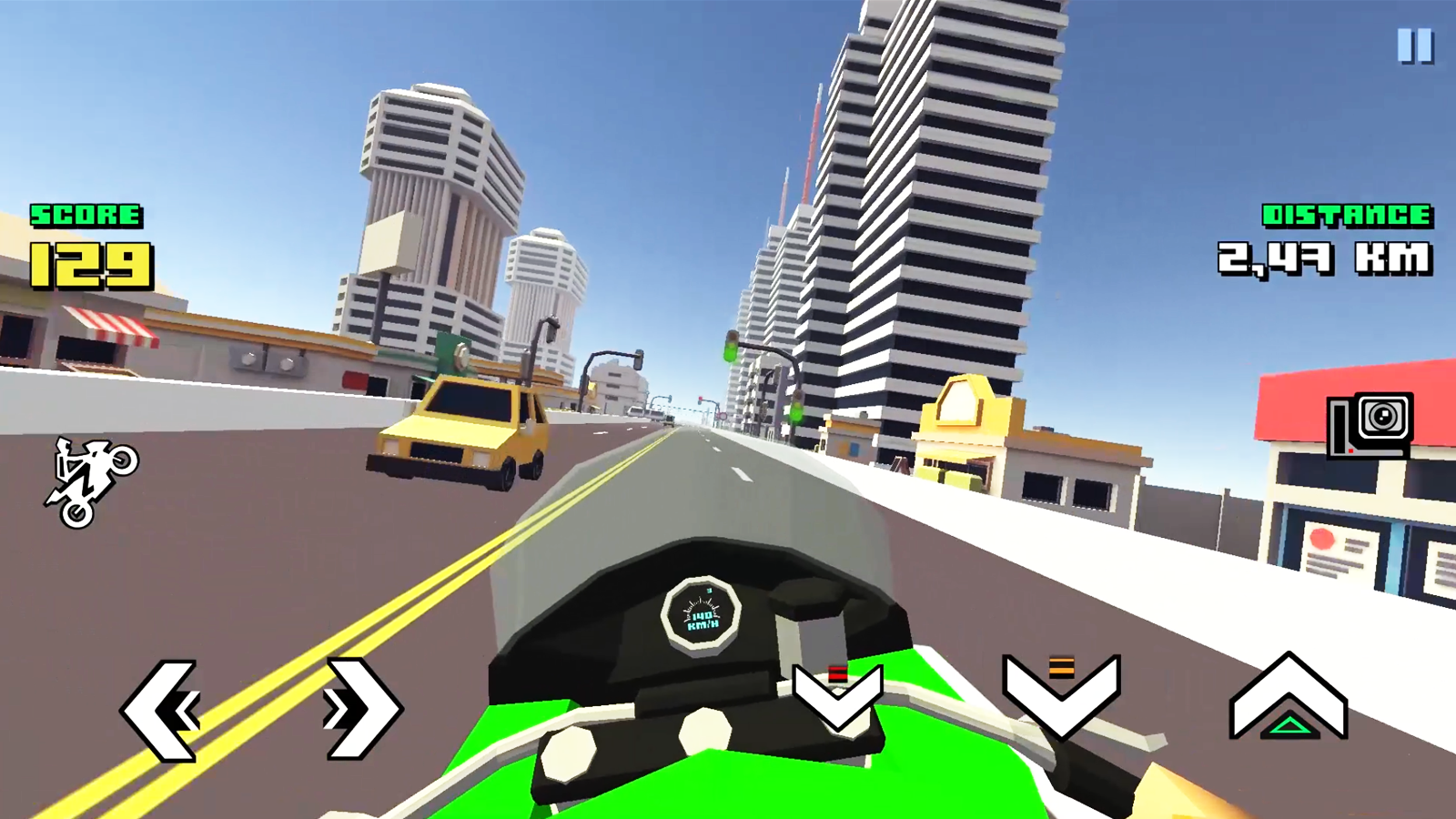 Screenshot of Blocky Moto Racing: Bike Rider