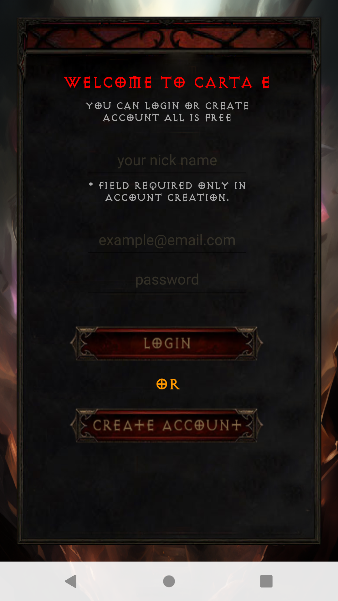 Carta E Game Screenshot