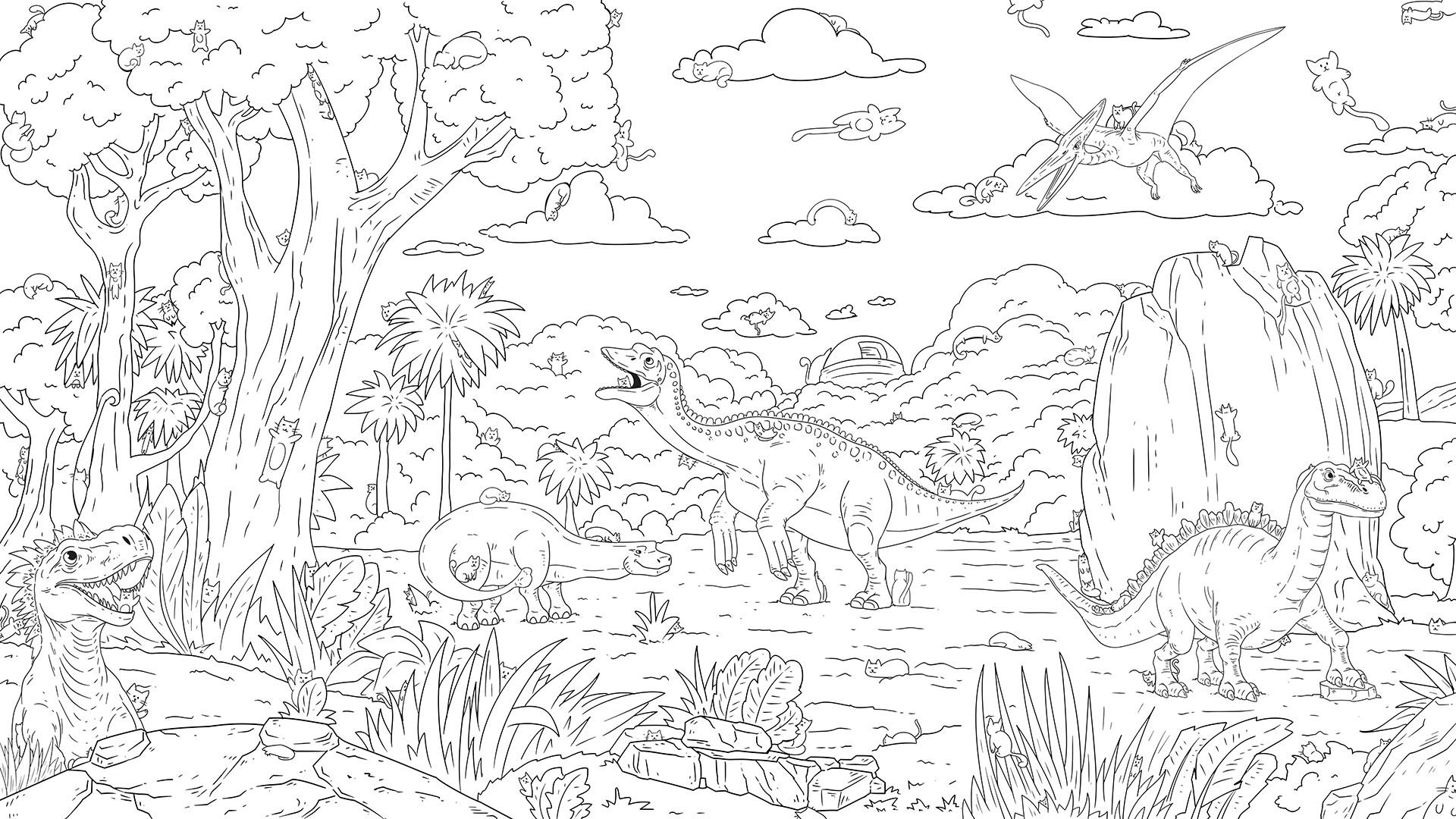 Screenshot of Hidden Dino Cats