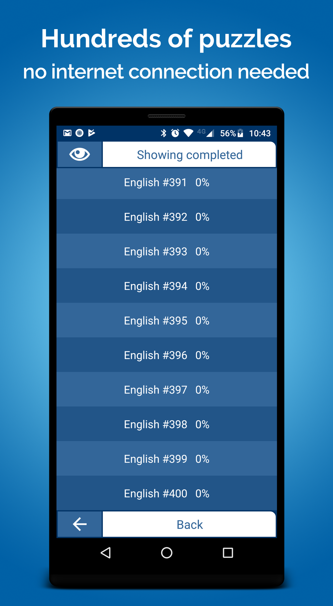 Cuplikan Layar Game Crossword Puzzle
