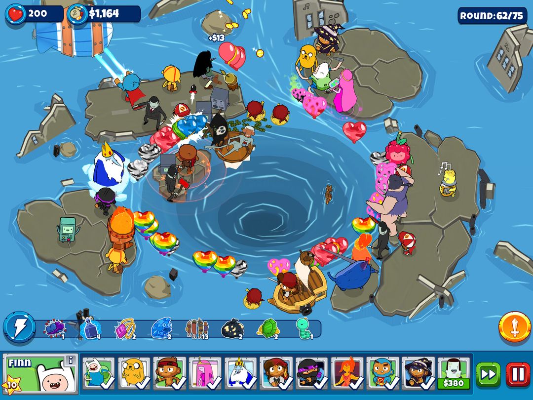 Screenshot of Bloons Adventure Time TD