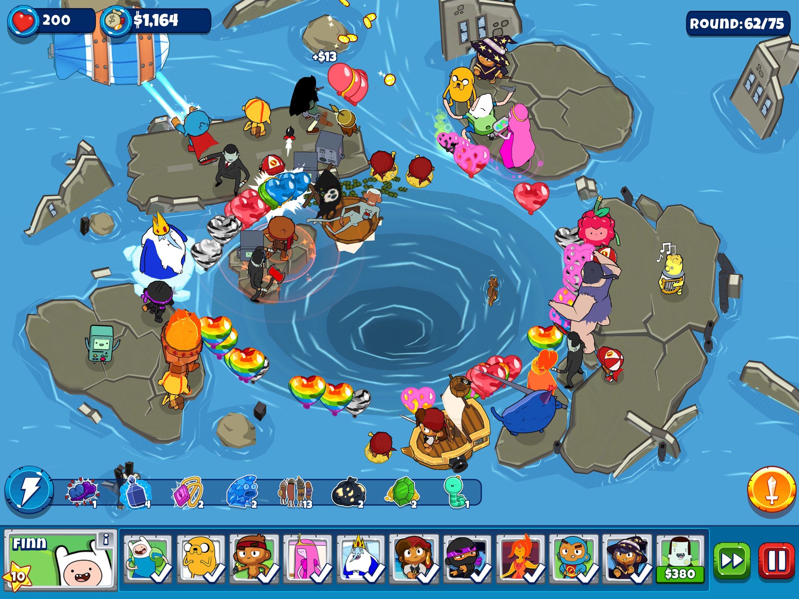 Bloons Adventure Time TD Game Screenshot
