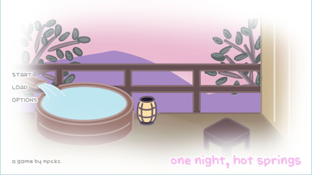 Screenshot of one night, hot springs