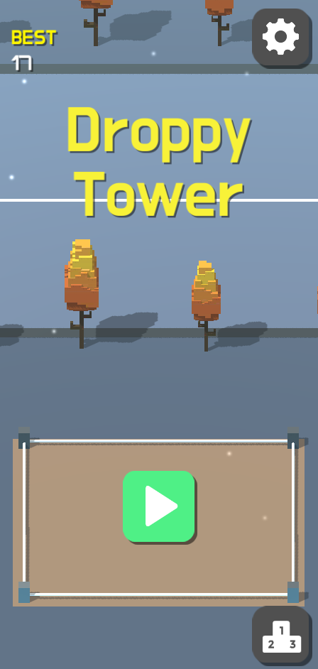 Droppy Tower ゲームのスクリーンショット