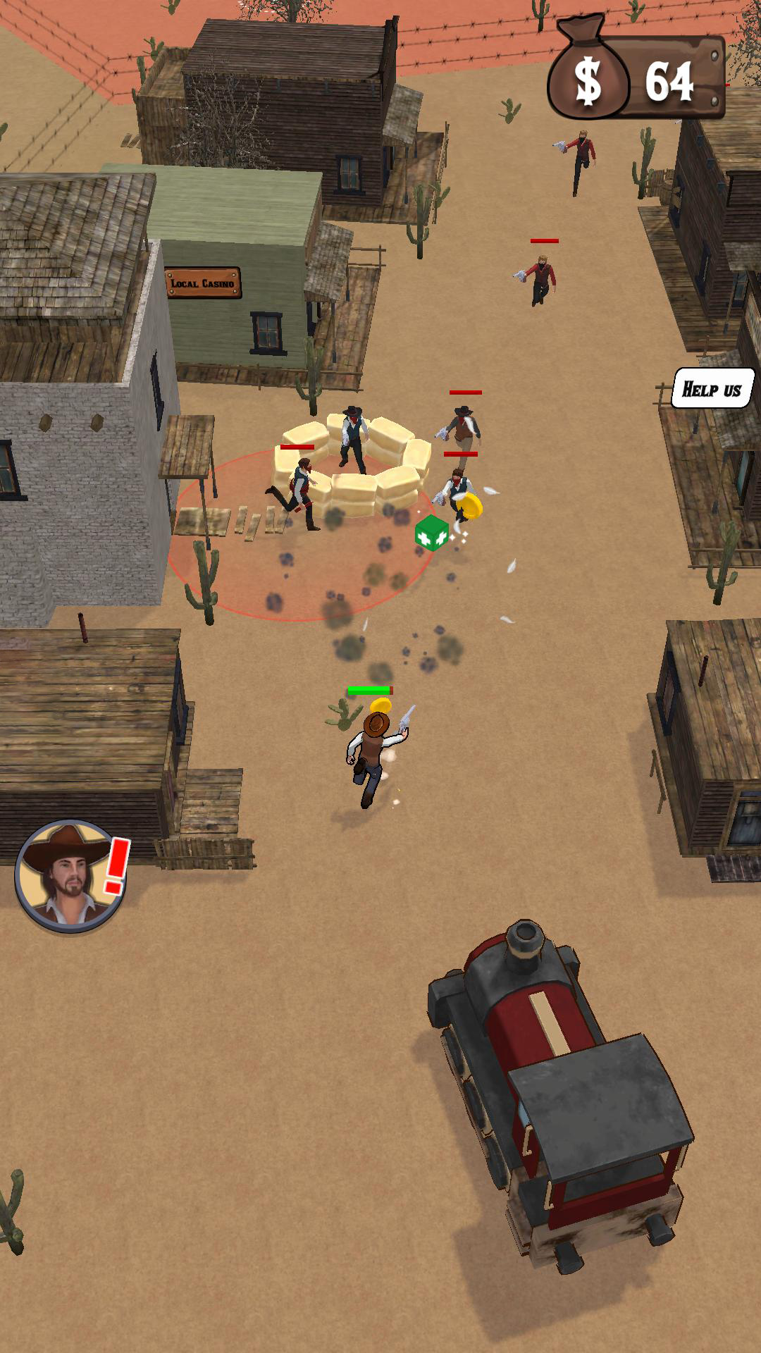 Cowboy Arena: Bullet Brawl 遊戲截圖