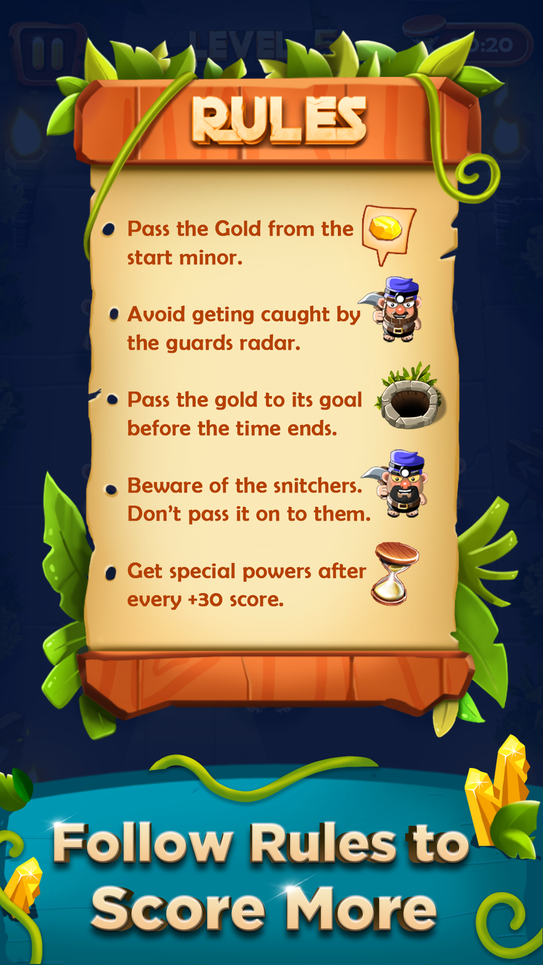 Guardians of Gold - Brain Game Game Screenshot