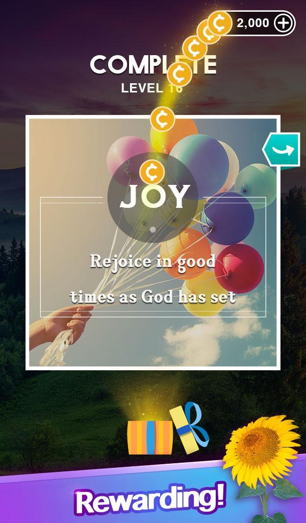 Скриншот игры Bible Word Cross - Daily Verse