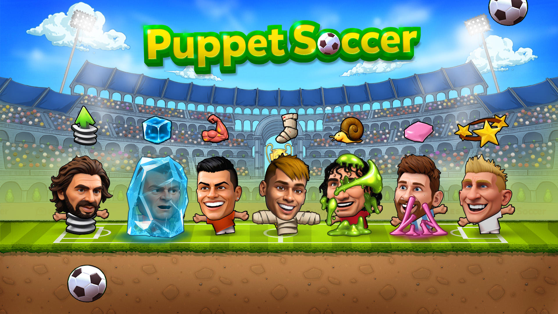 Puppet Soccer - Football Game Screenshot