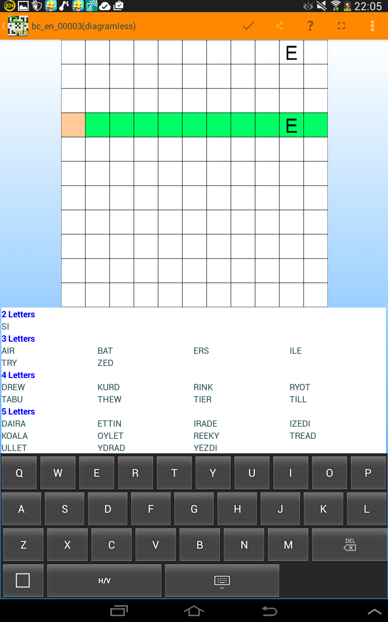 Cuplikan Layar Game Fill ins puzzles word puzzles
