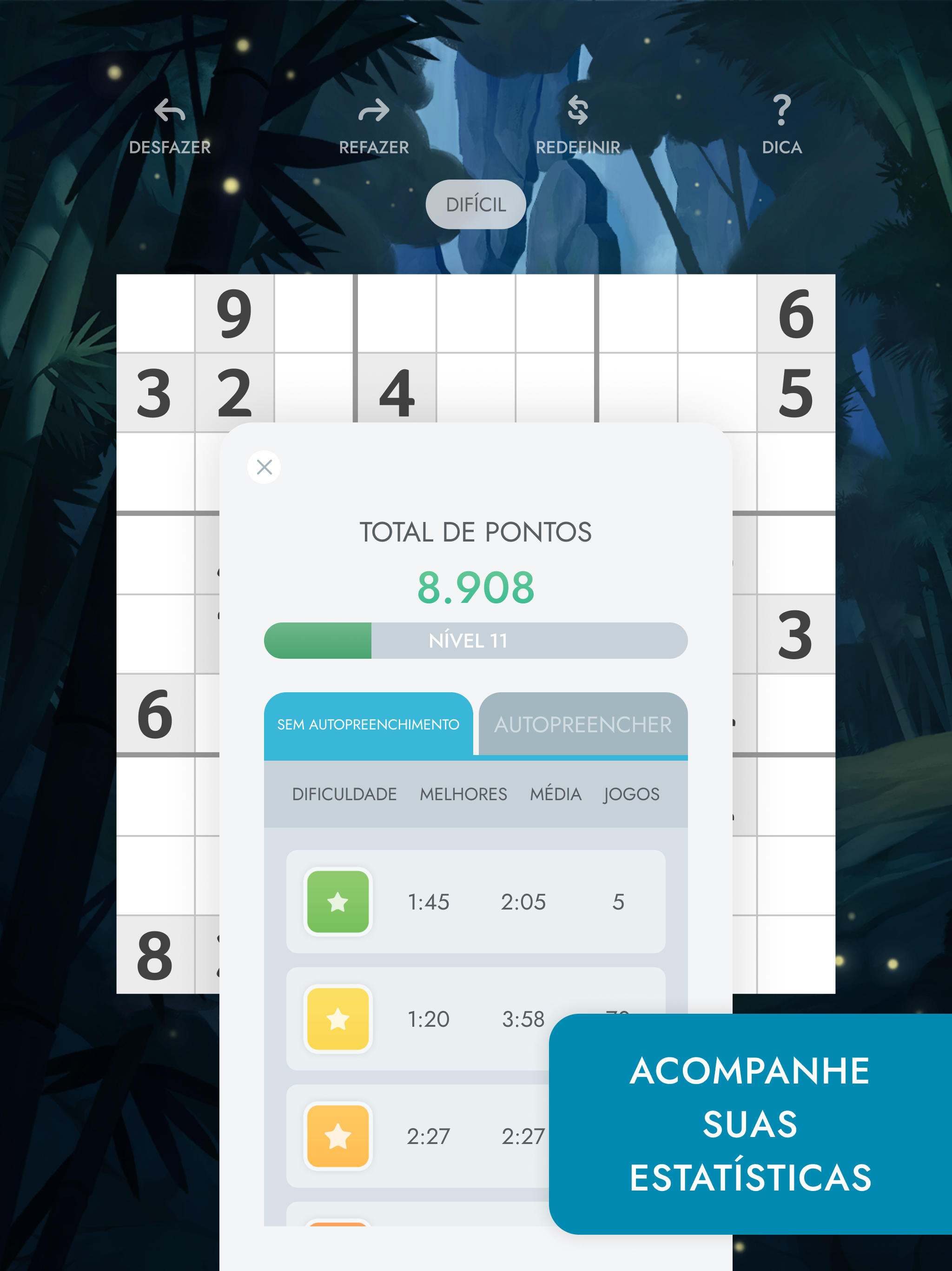 Captura de Tela do Jogo Sudoku