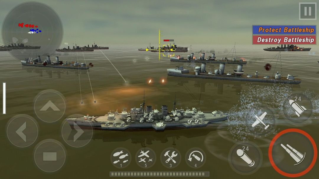 炮艇战：3D战舰 ภาพหน้าจอเกม