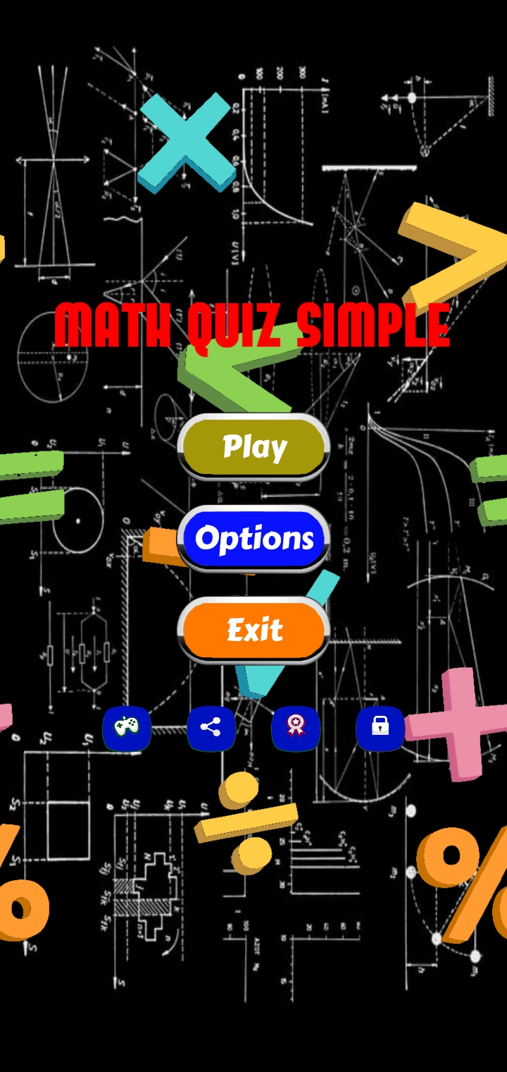 Math Quiz Simple ゲームのスクリーンショット