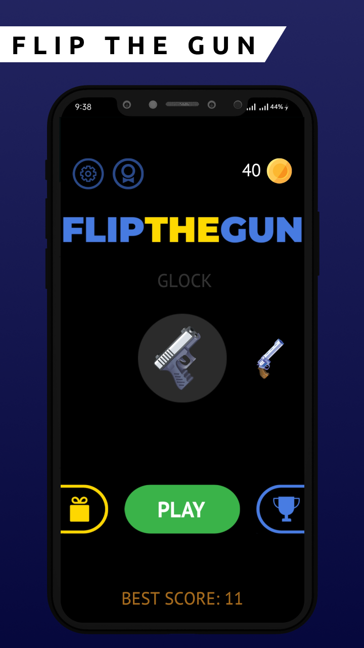 Screenshot 1 of Gun Flipper: Lật Trò chơi ngoại tuyến 1.0
