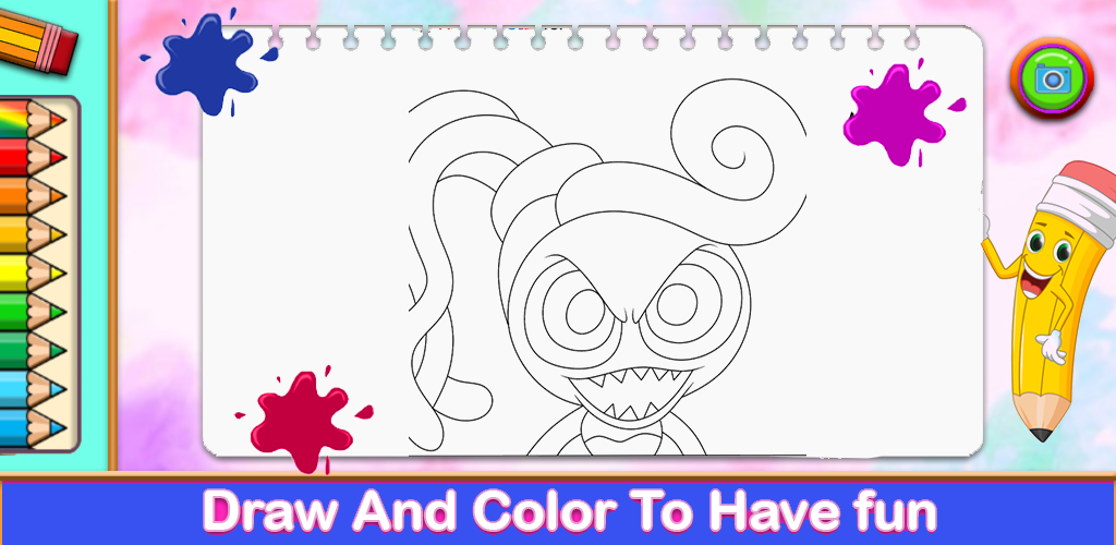 mommy long legs coloring book Game Screenshot