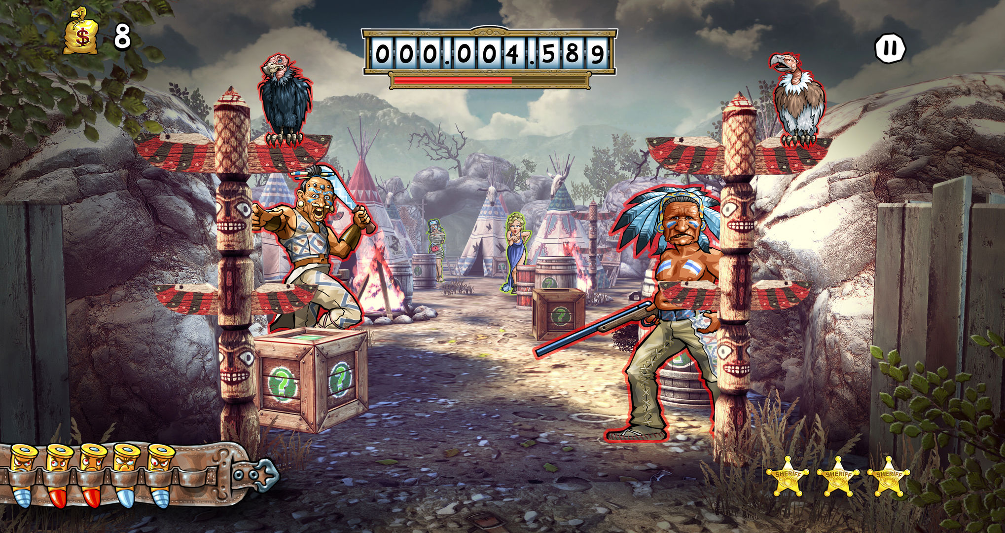 Screenshot of Mad Bullets: Western Arcade