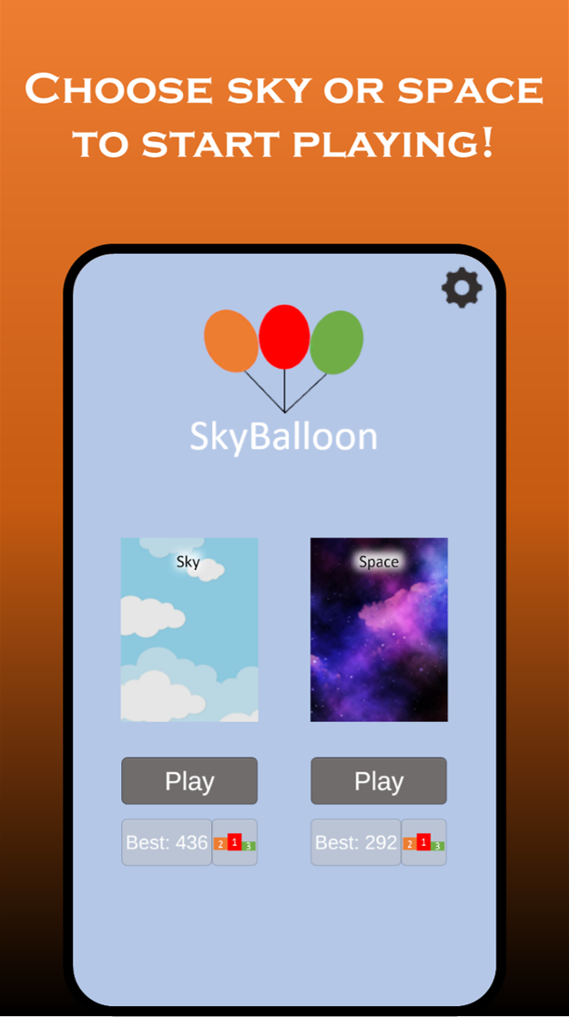 SkyBalloon Game Screenshot