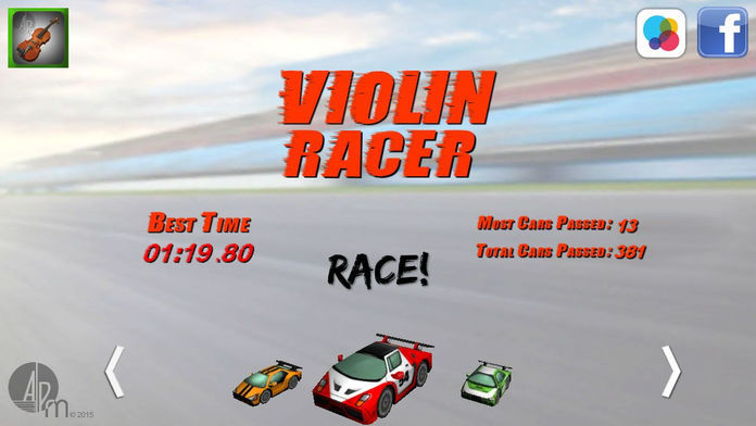Violin Racer 게임 스크린 샷