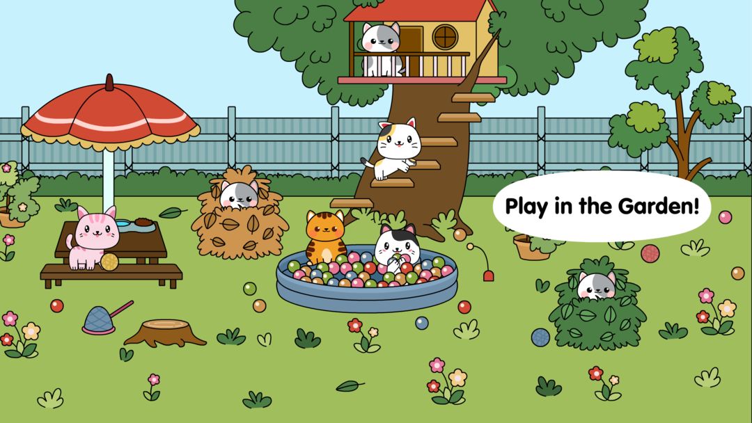 마이 캣 타운 - 소년 & 소녀들을 위한 펫 게임 게임 스크린 샷