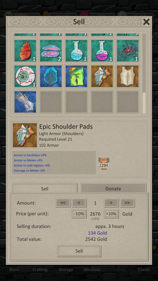 Heroes and Merchants RPG screenshot game