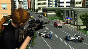 Cuplikan Layar Game Street Bank Robbery 3D - best assault game