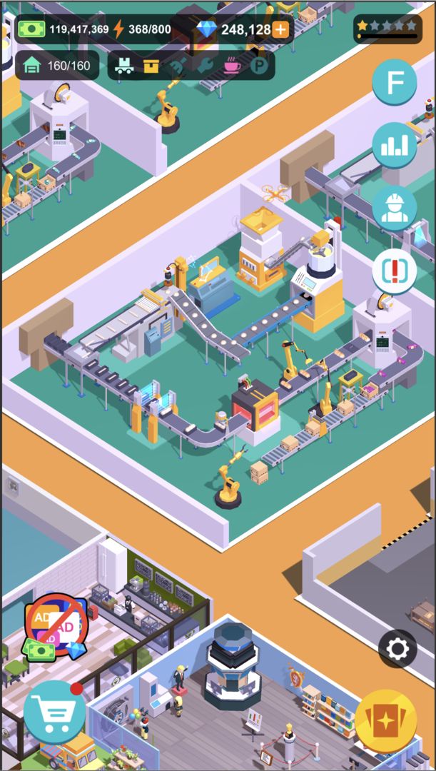 Idle Food Factory screenshot game