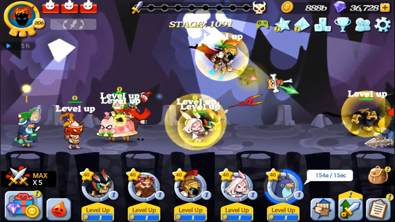 Screenshot of 野兽 vs 怪物 - 追追追!放置型RPG游戏