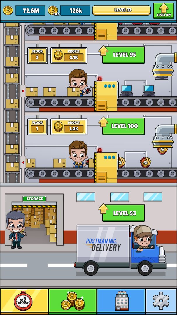 Idle Box Tycoon - Incremental Factory Game screenshot game