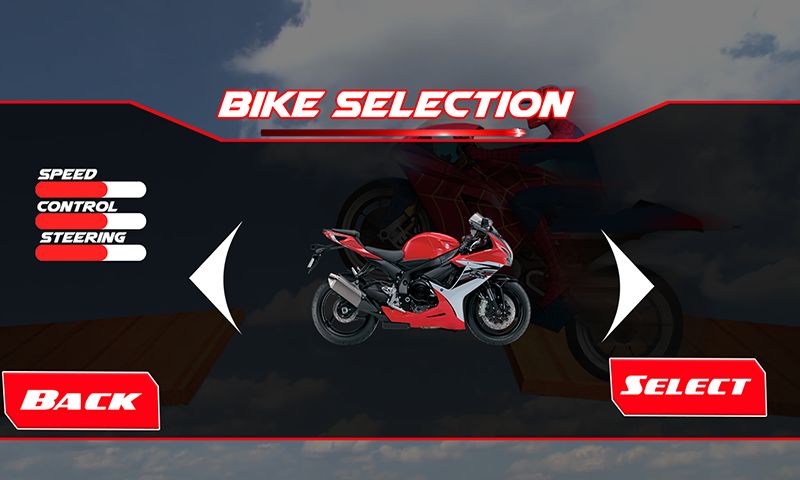 Spiderman Bike Racing Stunt Master screenshot game