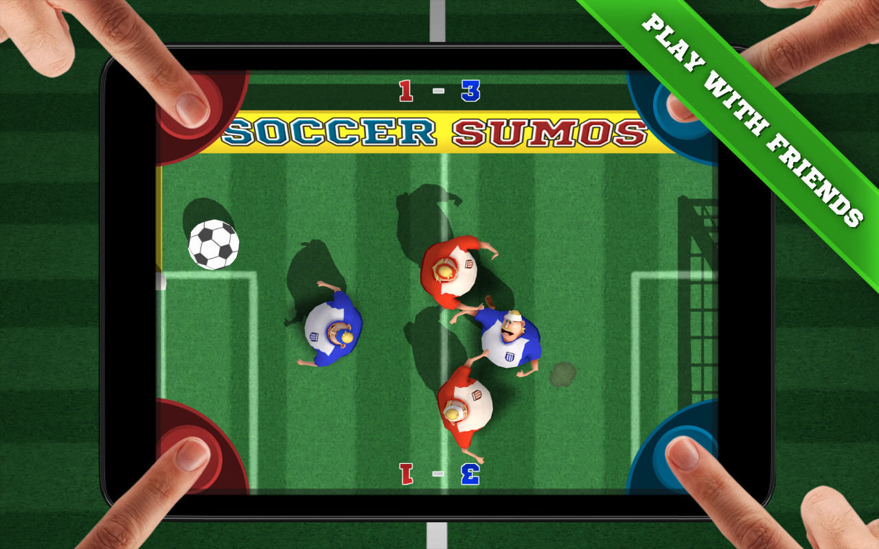 Soccer Sumos - 多人派對遊戲！ 遊戲截圖