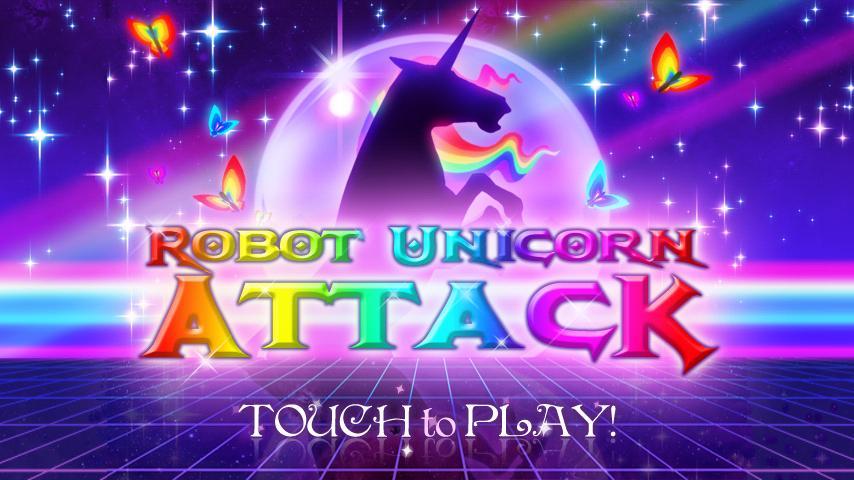 Robot Unicorn Attack 게임 스크린 샷