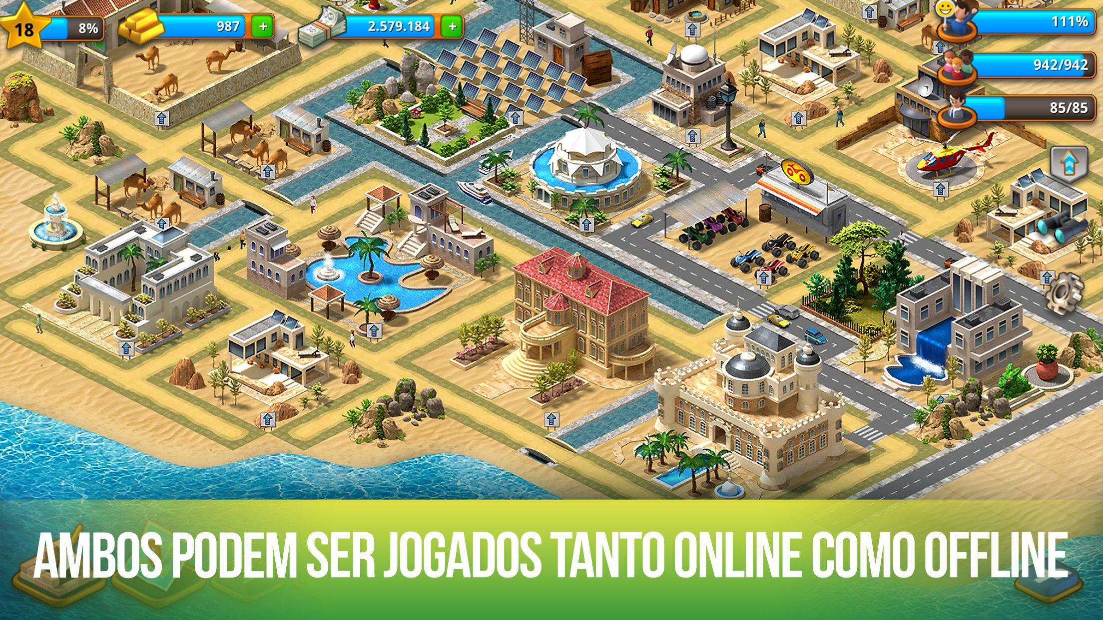 Captura de Tela do Jogo Paradise City: Building Sim