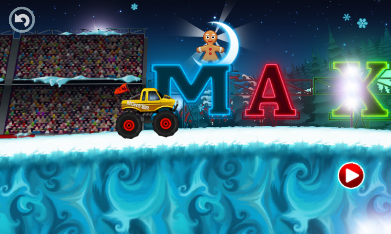 Cuplikan Layar Game Monster Truck Winter Racing