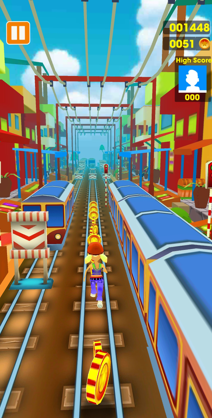 Cuplikan Layar Game Subway Track Run Surf