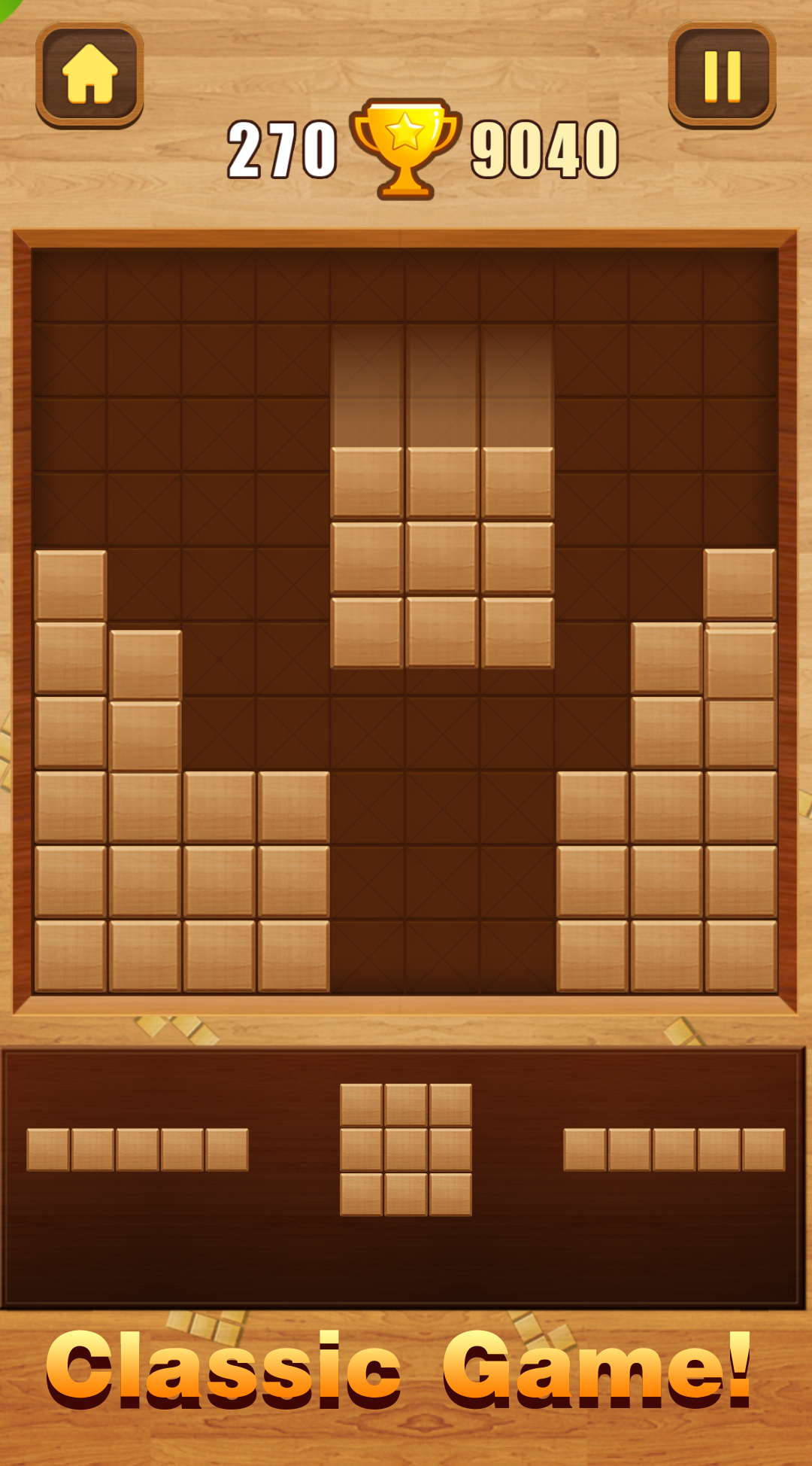 Wood Block Puzzle Game Screenshot