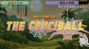 Screenshot of the video of The Cruciball