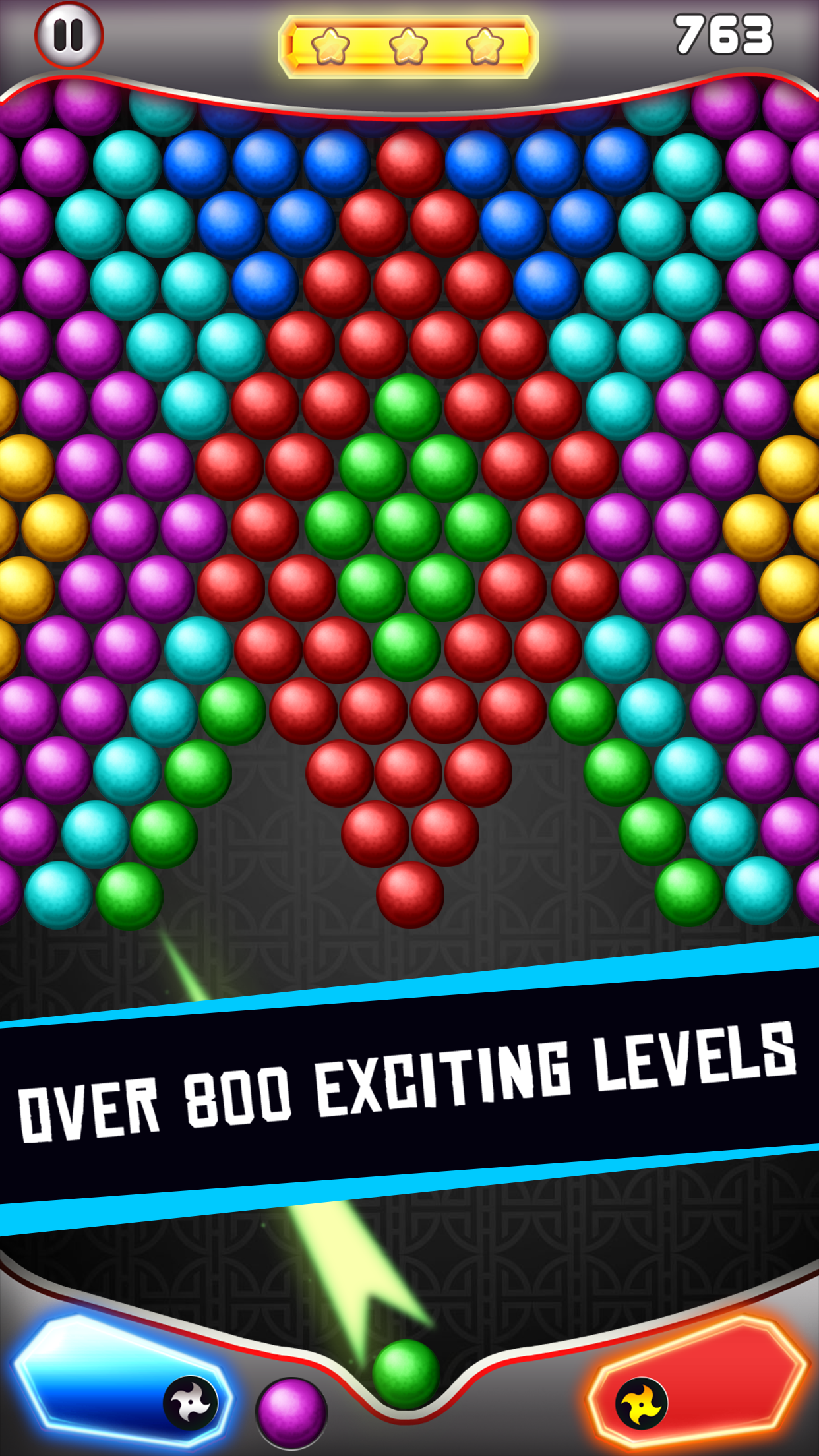 Bubble Shooter Ninja Game Screenshot