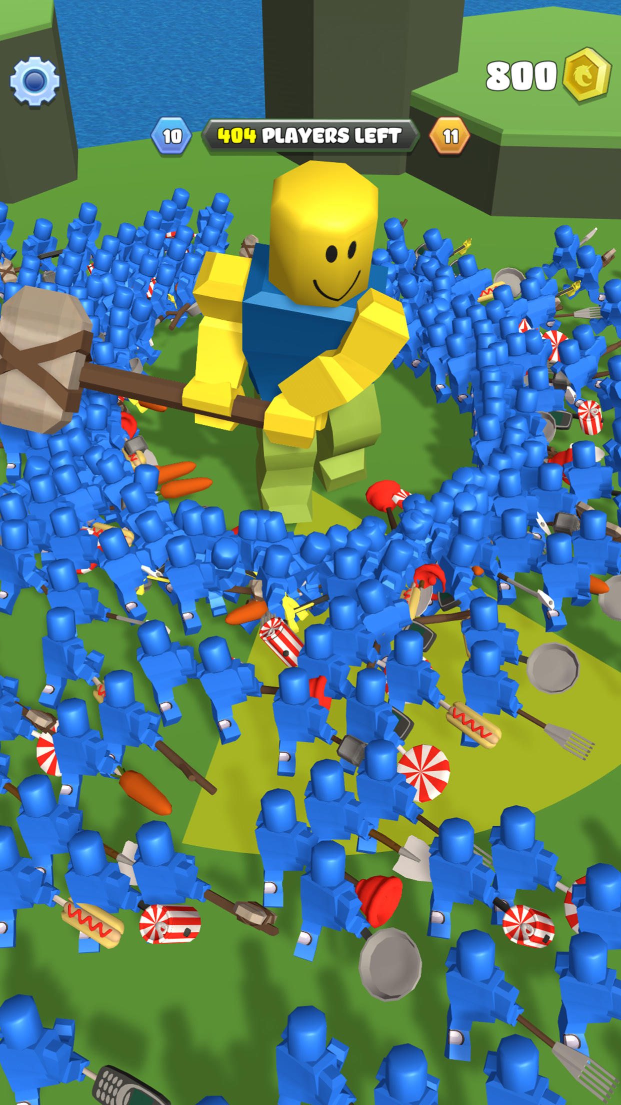 Screenshot of Roblock Smashers - Survival io game