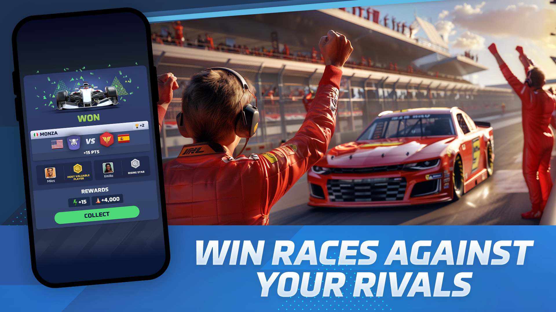 Racing Rivals: Stock Car Game ภาพหน้าจอเกม