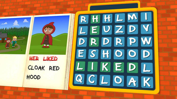 Storybook Wordsearch - Red Riding Hood Game Screenshot